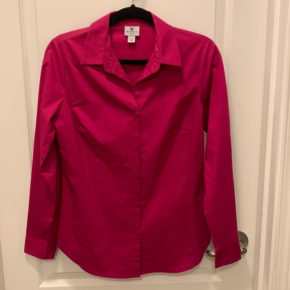 Worthington Fuschia Button-Up - Size 4